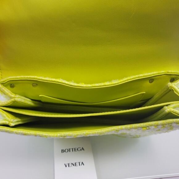 NWT$3,600 Bottega Veneta Signature Boucle Mount Chain Shoulder Seagrass Bag - Picture 12 of 16